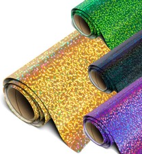 Siser Holographic Heat Transfer Vinyl, Apparel Printing HTV - 20" x 5 yd 10 yd