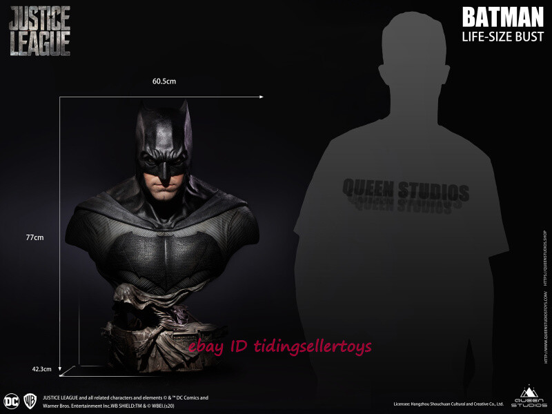 Queen Studios Batman 1:1 life size Bust Statue Justice League
