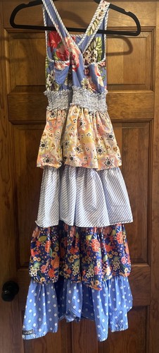 Matilda Jane The Adventure Begins Heart Song Maxi dress back ruffles Size 10 - Picture 6 of 9