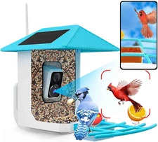 2.5K Smart Bird Feeder with Camera, Birds Watching Camera with AI Identify Bird