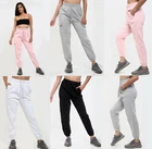 Ladies High Waist Jogging Bottoms Joggers Active Gym Pants Trousers Plus BigSize