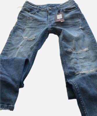 Mens Denim Distressed Ripped Skinny Jeans by Primark 28w 30l Brand New  Tag UK