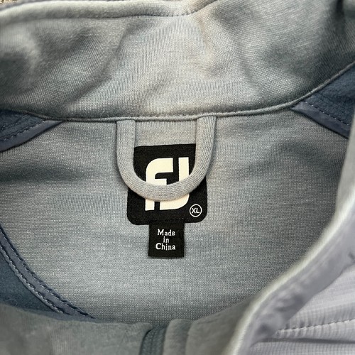 FootJoy Hybrid Jacket Men's XL Quilted Navy Gray Micro Fleece Full Zip - Picture 6 of 13