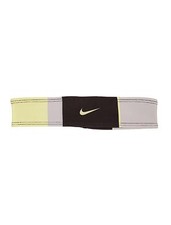 New Nike 2" Modern Graphic Headband Tennis Running BLACK/GRAY/YELLOW NJN27072OS