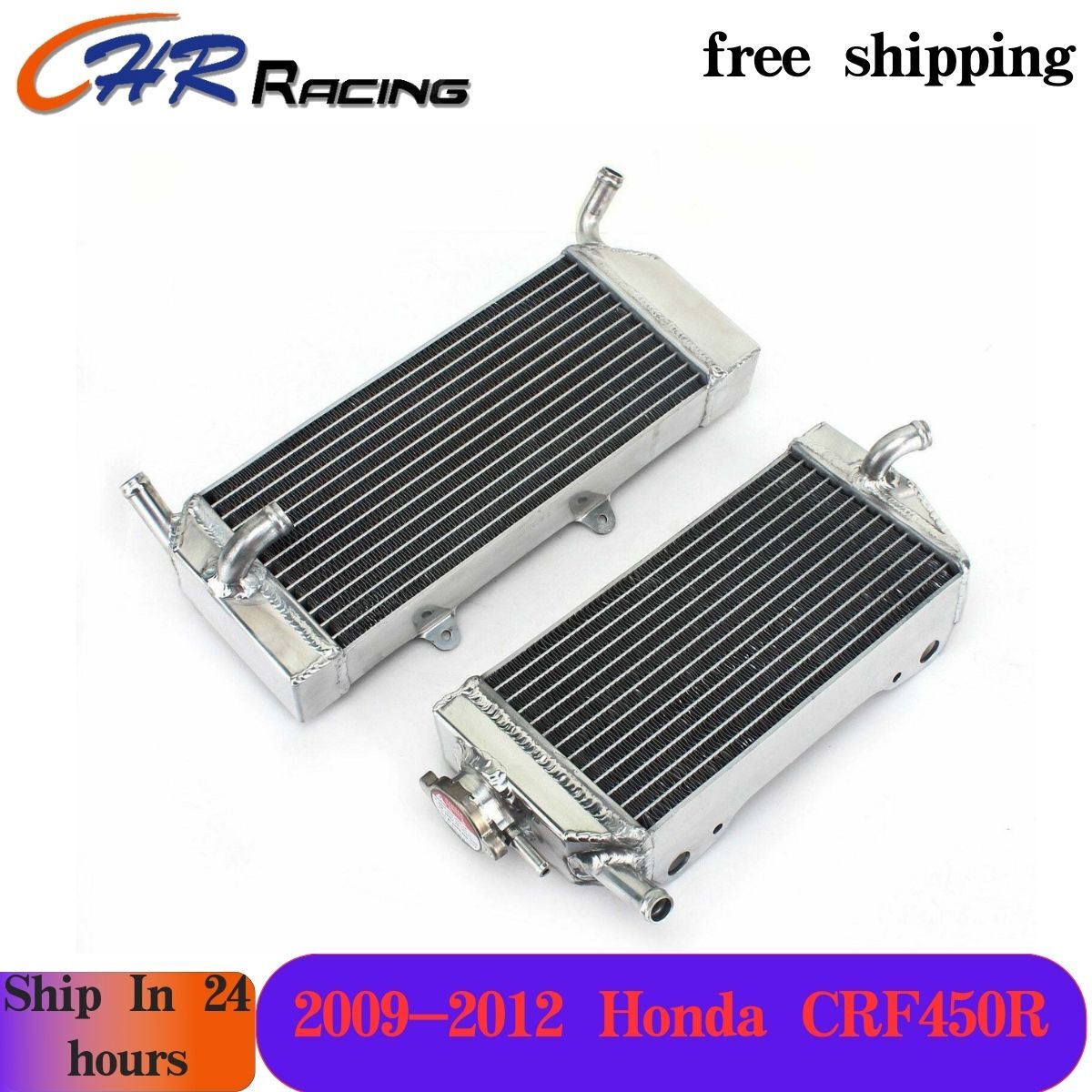 Aluminum Radiator for 2009-2012 Honda CRF450 CRF450R CRF 450 R 2010 ...