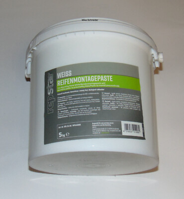 Reifenmontagepaste Montagepaste Montagewachs weiß 5 kg Montierpaste REPSTAR