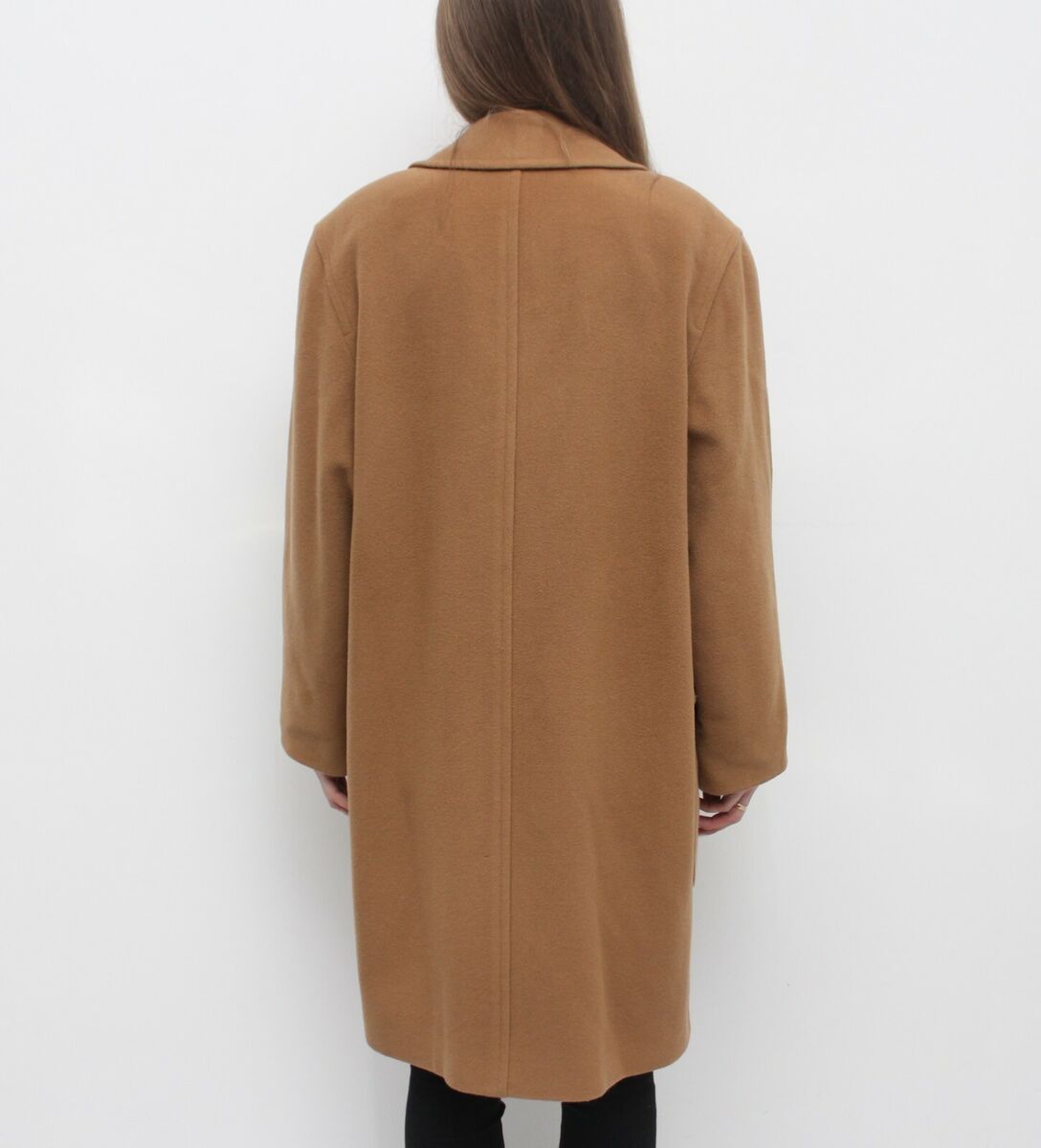 Women's VINTAGE BURBERRYS Camel Wool Overcoat Long Coat RARE Women's VINTAGE BURBERRYS Camel Wool Overcoat Long Coat RARE