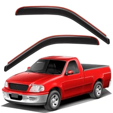 In-Channel Window Visor Rain Guard for 97-03 Ford F-150/97-99 F-250 Regular Cab