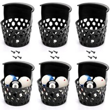 6 Pack Pool Table Pockets Heavy Duty Billiard Pockets Set Including 4 Corner ...