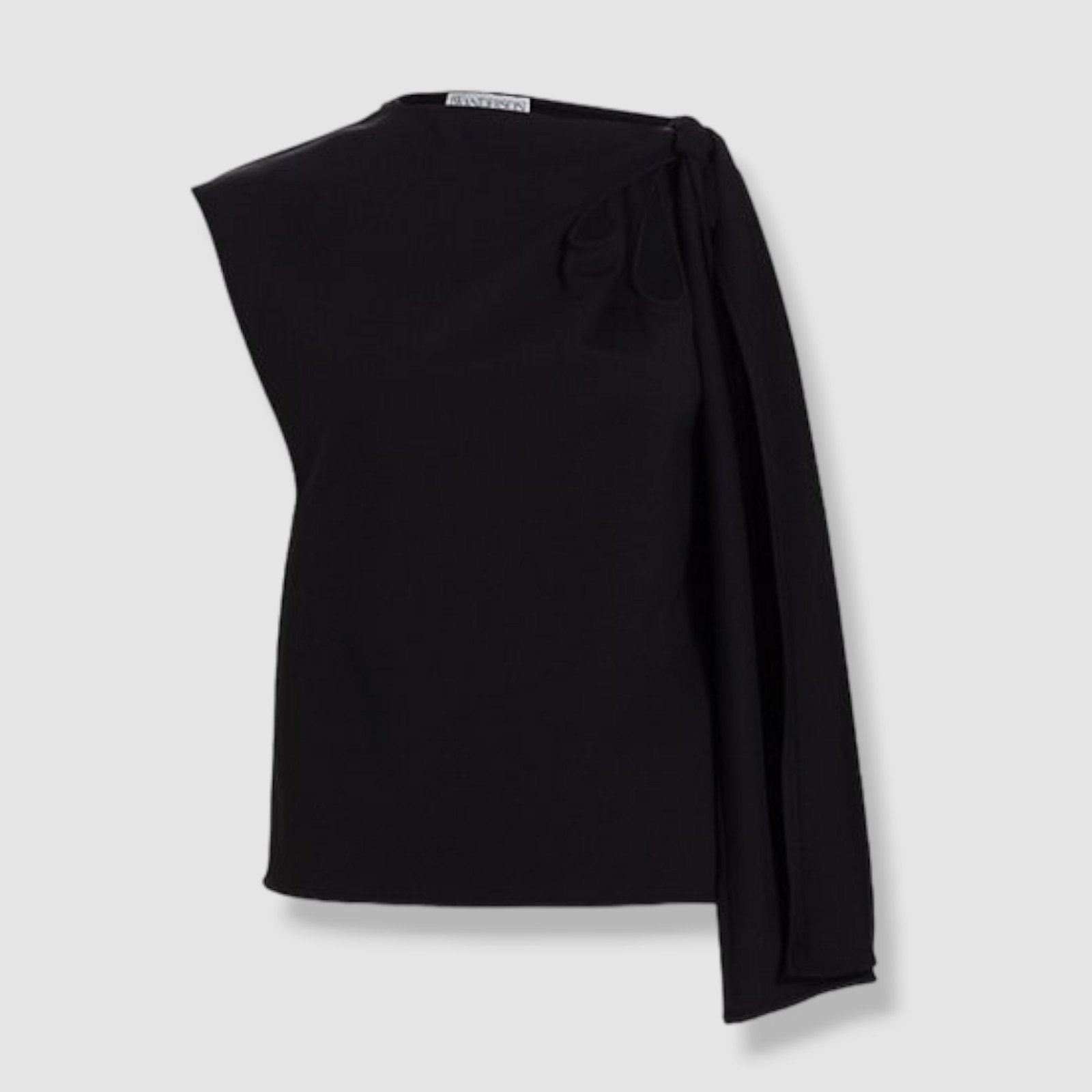 $435 JW Anderson Women's Black Knit Asymmetric Tank Top Size 8 UK / 4 US