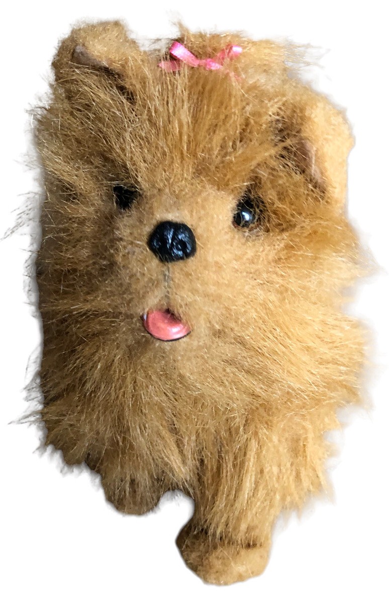 HASBRO FURREAL FRIENDS INTERACTIVE Brown Pomeranian Dog Bow Rare 2008