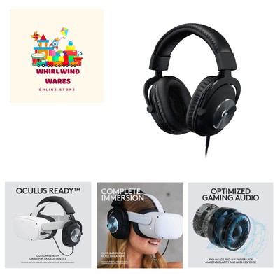 PRO Gaming Headset for Oculus Quest 2 - Oculus Ready - Custom-length Cable - ...