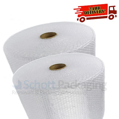 BUBBLE WRAP 500mm x 2 x 100M ROLLS OF 200 METRES LONG - FAST FREE 24HR DELIVERY