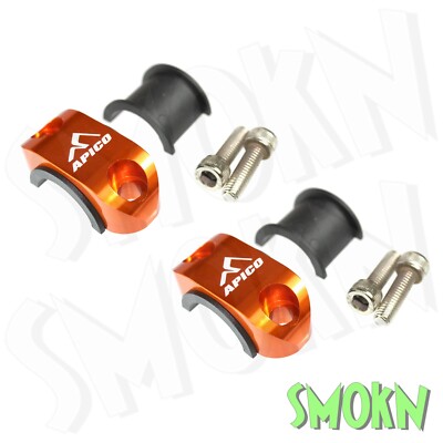 KTM Lenkerklemmen für EXC 250 300 06-26 Apico Brems- & Kupplungsgeberzylinder orange