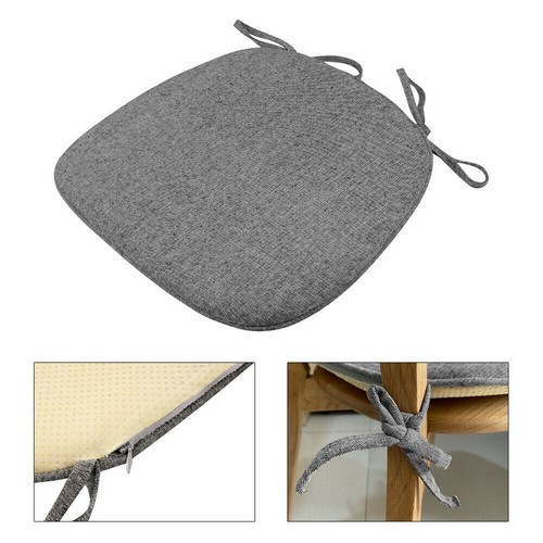 1Pc Chair Cushion Seat Pads Soft Tie On Dining Office Pillow Mat Strap Washable - Picture 8 of 15