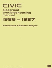1986 1987 Honda Civic Electrical Troubleshooting Diagnostic Procedure Manual OEM