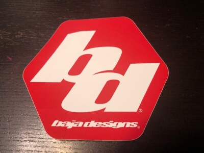 BD BAJA DESIGN RACING STICKER DECAL Offroad UTV LARGE 4.5''X4'' 