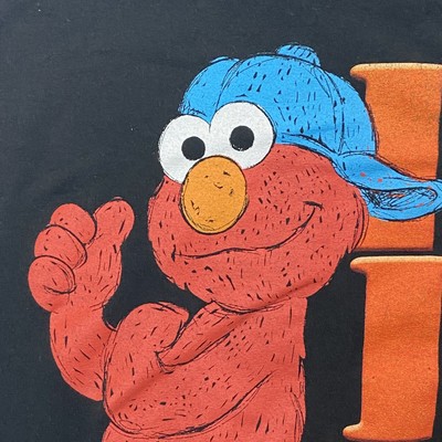 Sesame Street Mister Cool Elmo Spell Out T Shirt Mens M