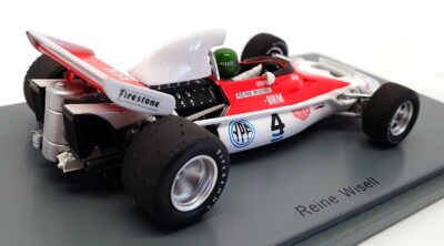 Miniature Spark BRM P153 N°4 GP Argentine 1972, Pilote Reine Wisell, 1/43 Neuve