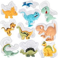 3D Dino Silikonformen Epoxidharz Fondant Form 10Er Set