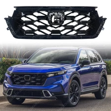 Upgrade Grille For 2023 2024 2025 2026 Honda CR-V CRV Grill Black Sport Touring