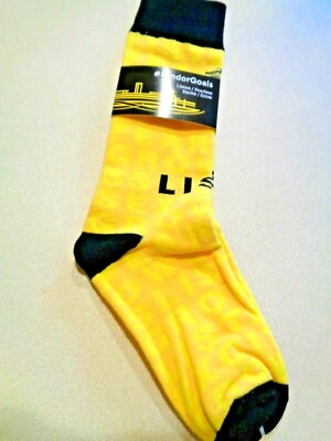 Landor Goals Crew Socks Listen/Fearless/Excite/Grow Life's ''Goals'' Men's L NWT