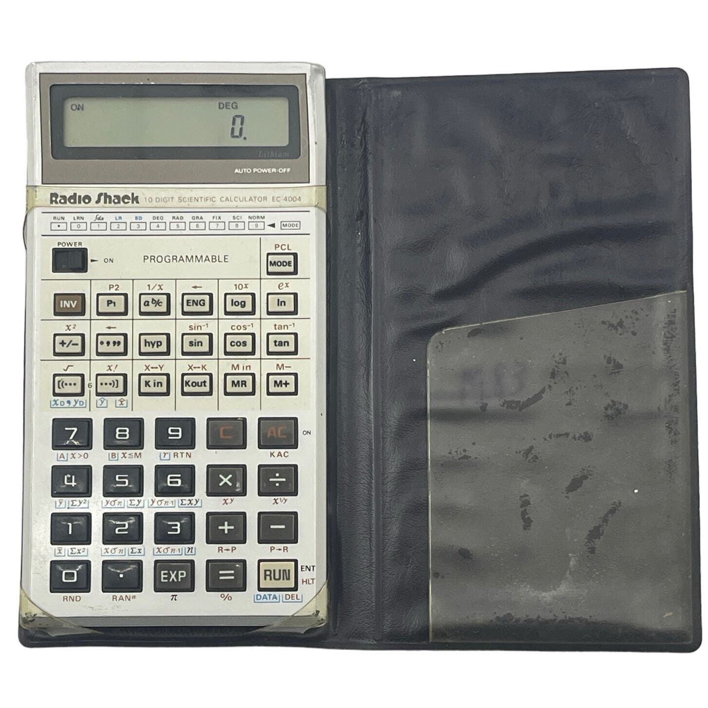 Radio Shack EC-4004 10 Digits Programmable Scientific Calculator w Case Vintage