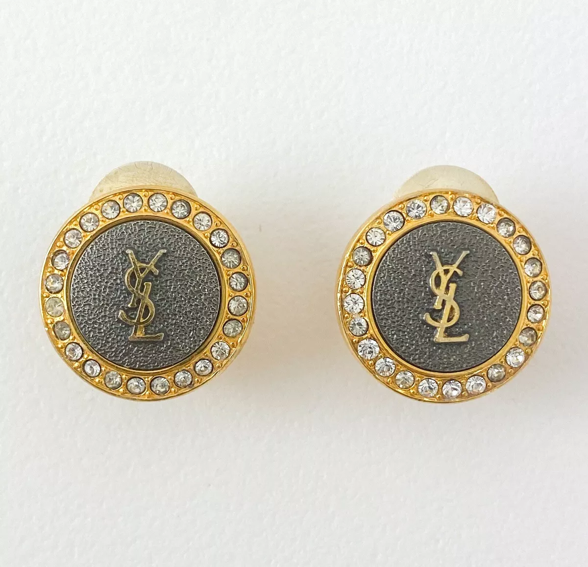 Ysl earrings shop gold