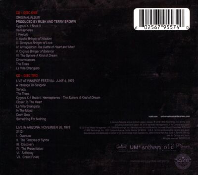 HEMISPHERES [40TH ANNIVERSARY][2 CD] [11/16] NEW CD