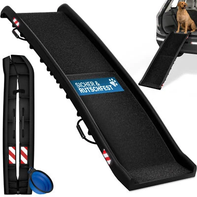 Hunderampe Klappbar Tragegriff Sicherheitsbügel Reflektor Trinknapf CADOCA®