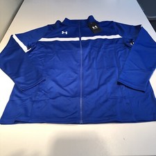 Under Armour Women's Knit Warm Up Team Full-Zip Blue M