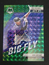 2022 Panini Mosaic #BF-4 Kris Bryant Green Mosaic Prizm Big Fly SP Rockies