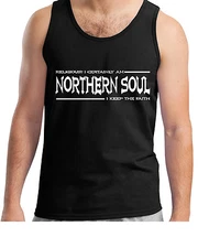 Northern Soul Tank Top Vest T-Shirt Keep The Faith Religious Funk Funky Original