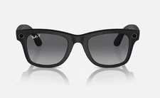 🔥 New! Ray-Ban META Wayfarer Matte Black W/ Polarized Graphite Lens Size 50 M🔥