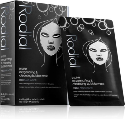 Rodial Snake Oxygenating & Cleansing Bubble Sheet Mask - 8 Masken x 22g
