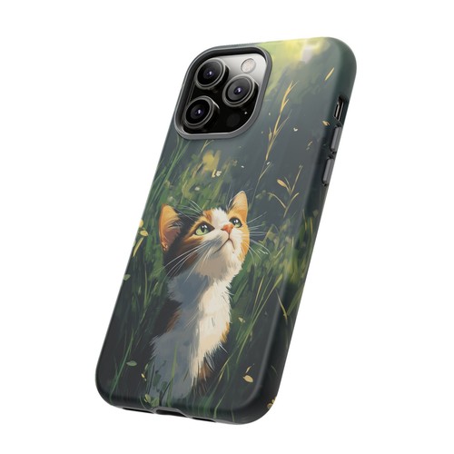 Calico Kitty Cat Grass Field - Phone Ink Cover Case for iPhone, Galaxy, Pixel - 第 83/281 張圖片