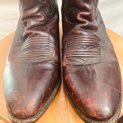 Dan Post Herren Burgunder Cowboy zum Anziehen Stiefel, Größe 9,5 EW, 14 Zoll groß, #2112 - Bild 4 von 8