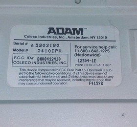 Coleco Adam Colecovision Expansion Module 3 Tested No Cables