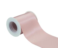 Double Face Satin Ribbon 3 Inch, 5 Yards Vanilla 813 Gift Wrap Chair Sash