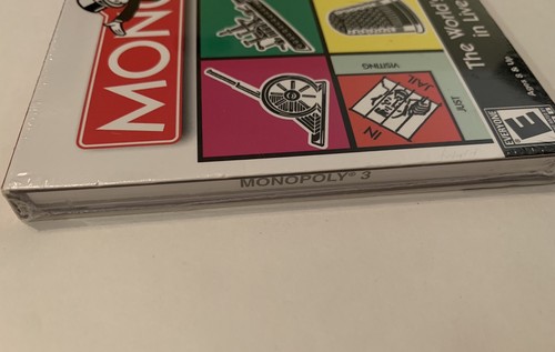Monopoly 3 3-D Microsoft Windows XP PC CD-ROM Neu Versiegelt Rated E - Bild 2 von 3