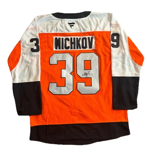Matvei Michkov Signed 2024-2025 Philadelphia Flyers #39 Rookie Hockey Jersey PSA