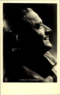 Postcard actor Hans Söhnker, portrait, FBZ Verlag - 3533413