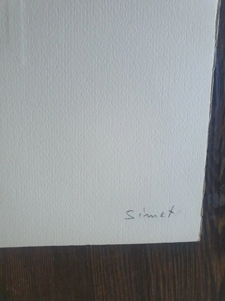 Turi Simeti Prägedruck handsigniert nummeriert groß ZERO Uecker  Lucio Fontana - Bild 2 von 3