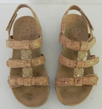 Vionic Women's Amber Sandals Strap Backstrap Sandal Cork Size 5