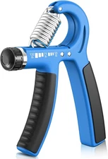 FitBeast Grip Strengthener Forearm Strengthener, Adjustable Hand Light Blue 