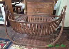 Rare 19th Century Antique Bentwood "Field" Cradle
