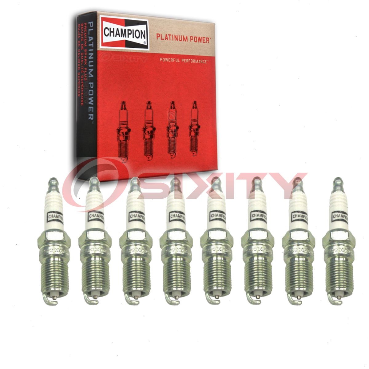 8 pc Champion Platinum Spark Plugs for 1992-2011 Mercury Grand Marquis 4.6L wc