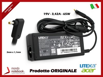Alimentatore 65W Per Acer Swift, Aspire, Spin - Caricabatteria 19V 3.42A Con Connettore 3.0x1.1mm - Foto 11