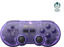 8BitDo SN30 Pro Bluetooth Controller Hall-Effect Joysticks Programmable Crystal