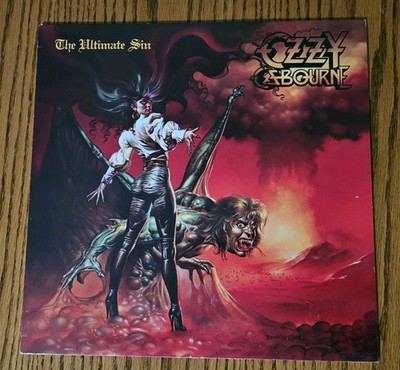 Ozzy Osbourne The Ultimate Sin Vinyl LP 33RPM Stereo Epic EXCELLENT CONDITIO